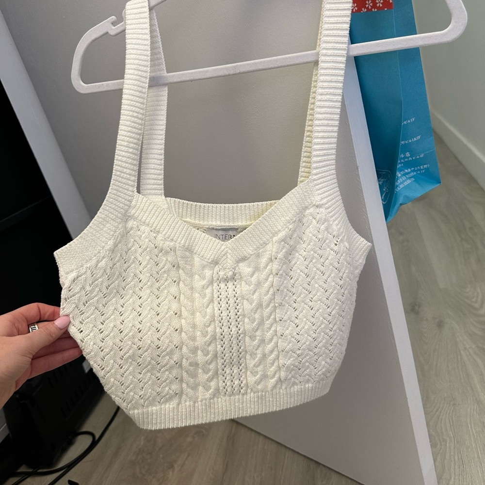 INTERMIX Off-White Knit Top